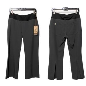 NWT SEEDS Split Hem High Rise Yoga Capri Pants S
